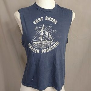 Naturally Distressed Tank Top Grunge T Vintage Tee